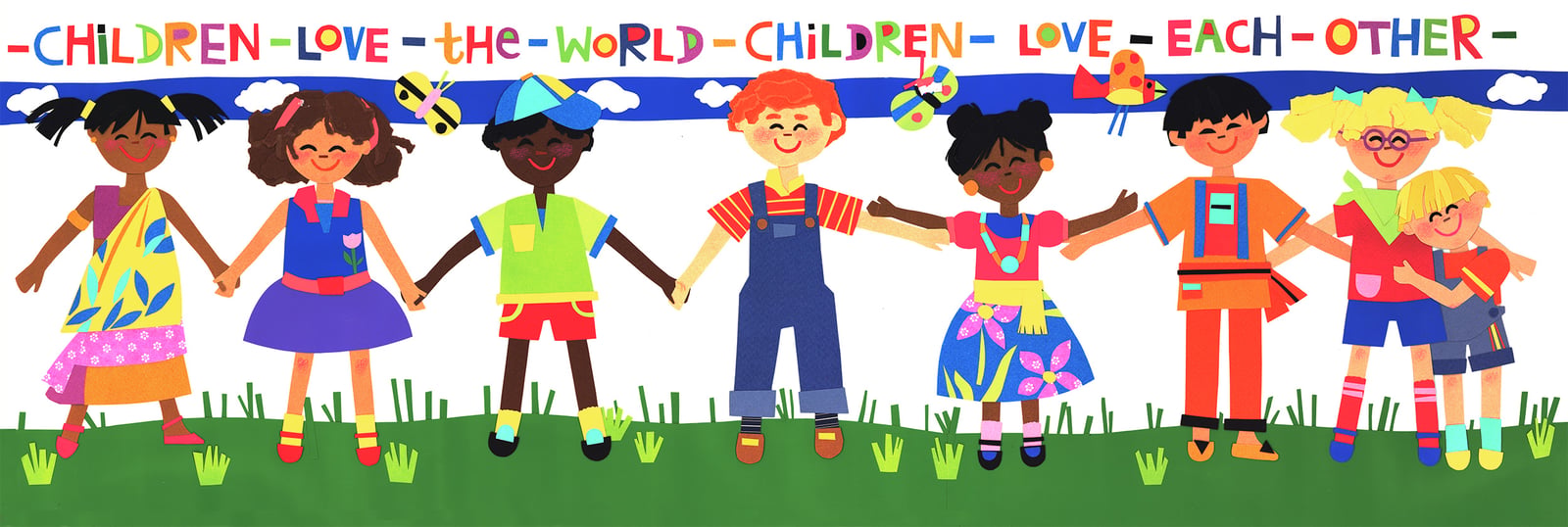 Children Love the World (38” x 12.25” poster) | Cheryl Piperberg